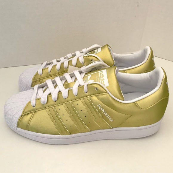 Adidas Superstar Metallic Gold FY1154 leather tre - Picture 6 of 12